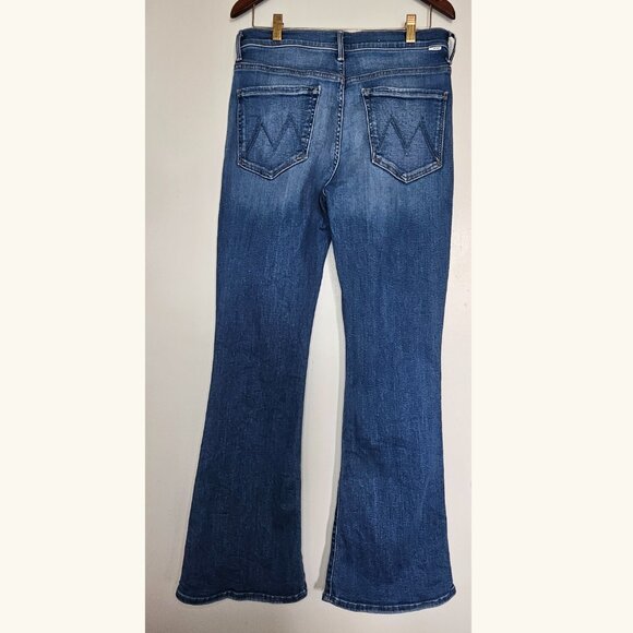 Mother The Weekender Layover Medium Wash Mid Rise Flare Bootcut Jean 30 - Picture 3 of 14